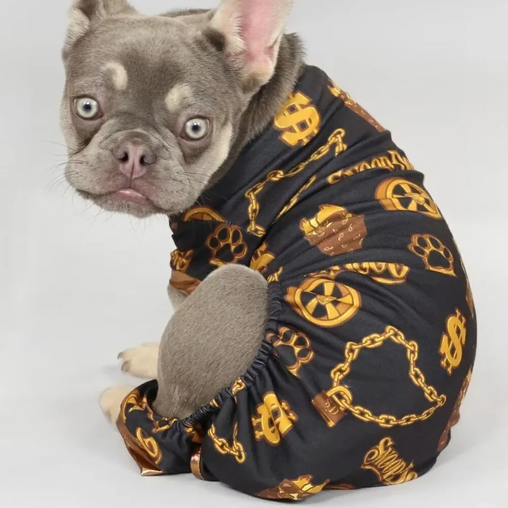 SNOOP DOGG Doggs Black Off the Chain Deluxe Pet Pajamas